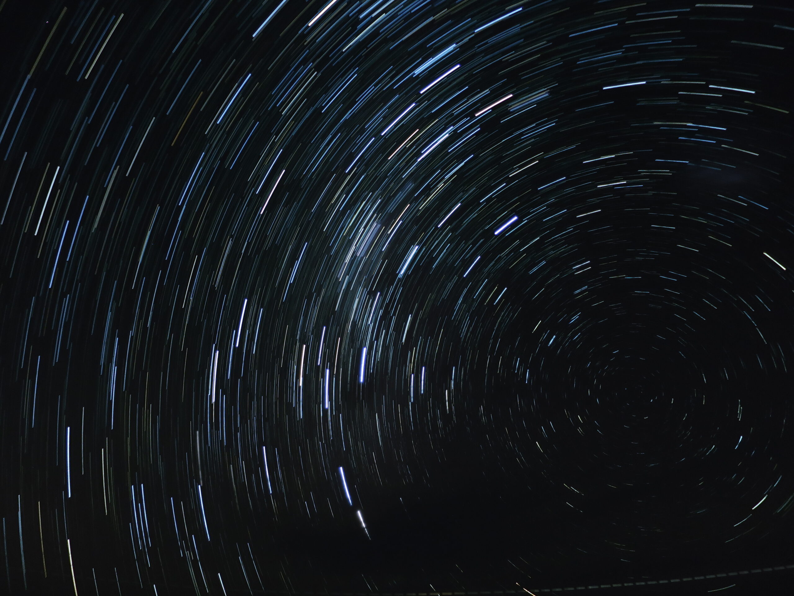 長時間露光で撮った星の軌跡
