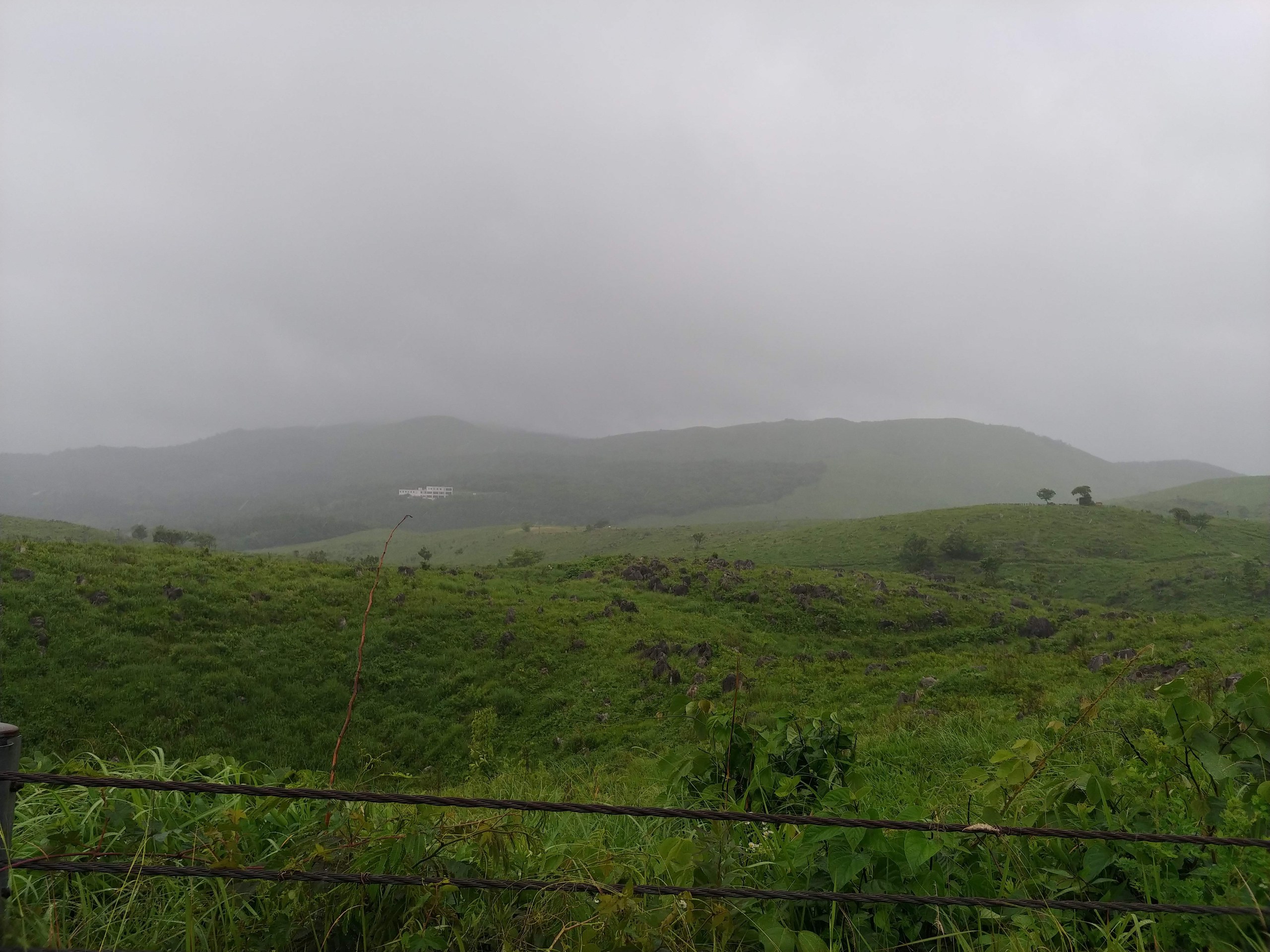 雨の秋吉台