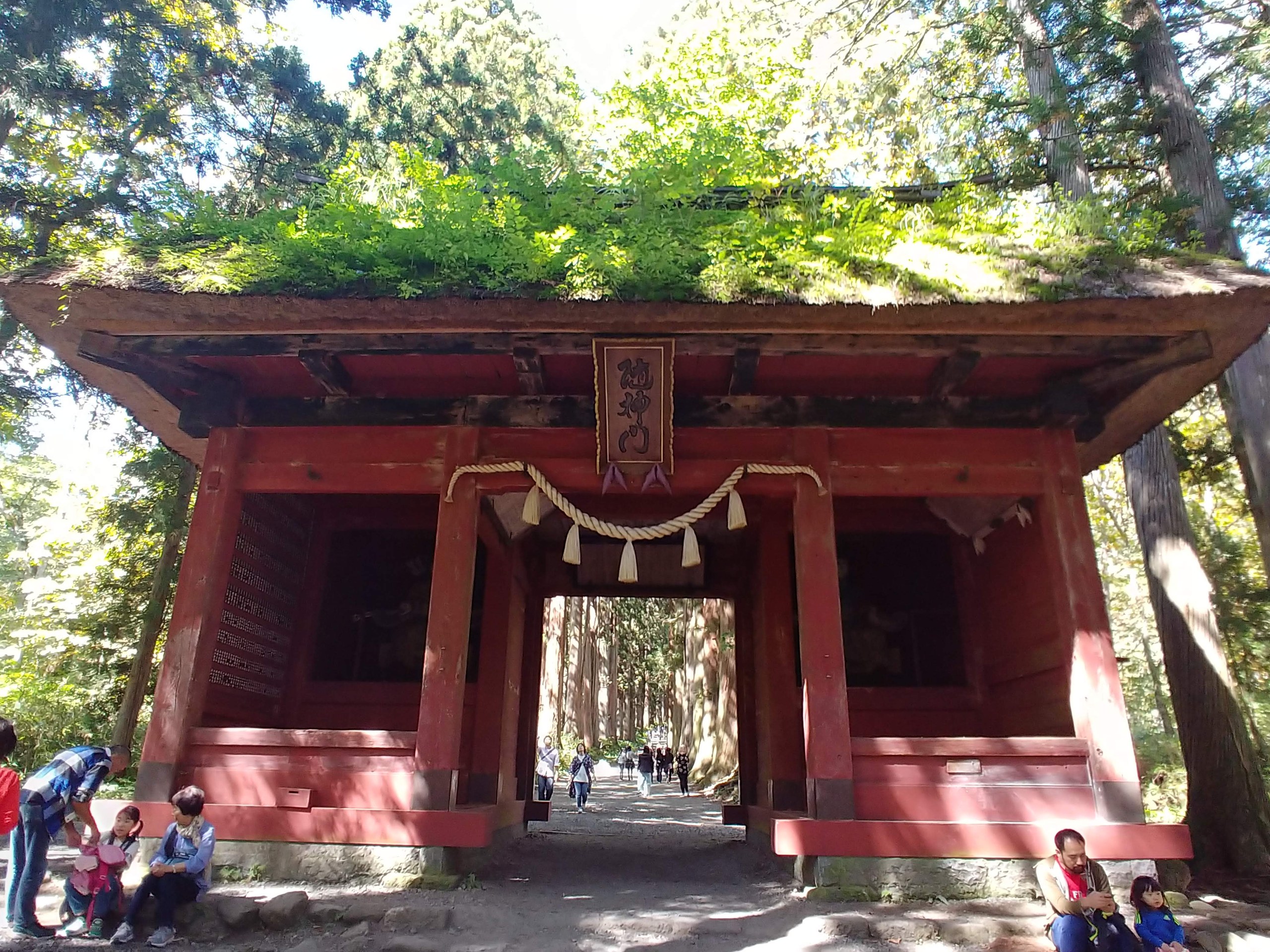 戸隠神社の随神門