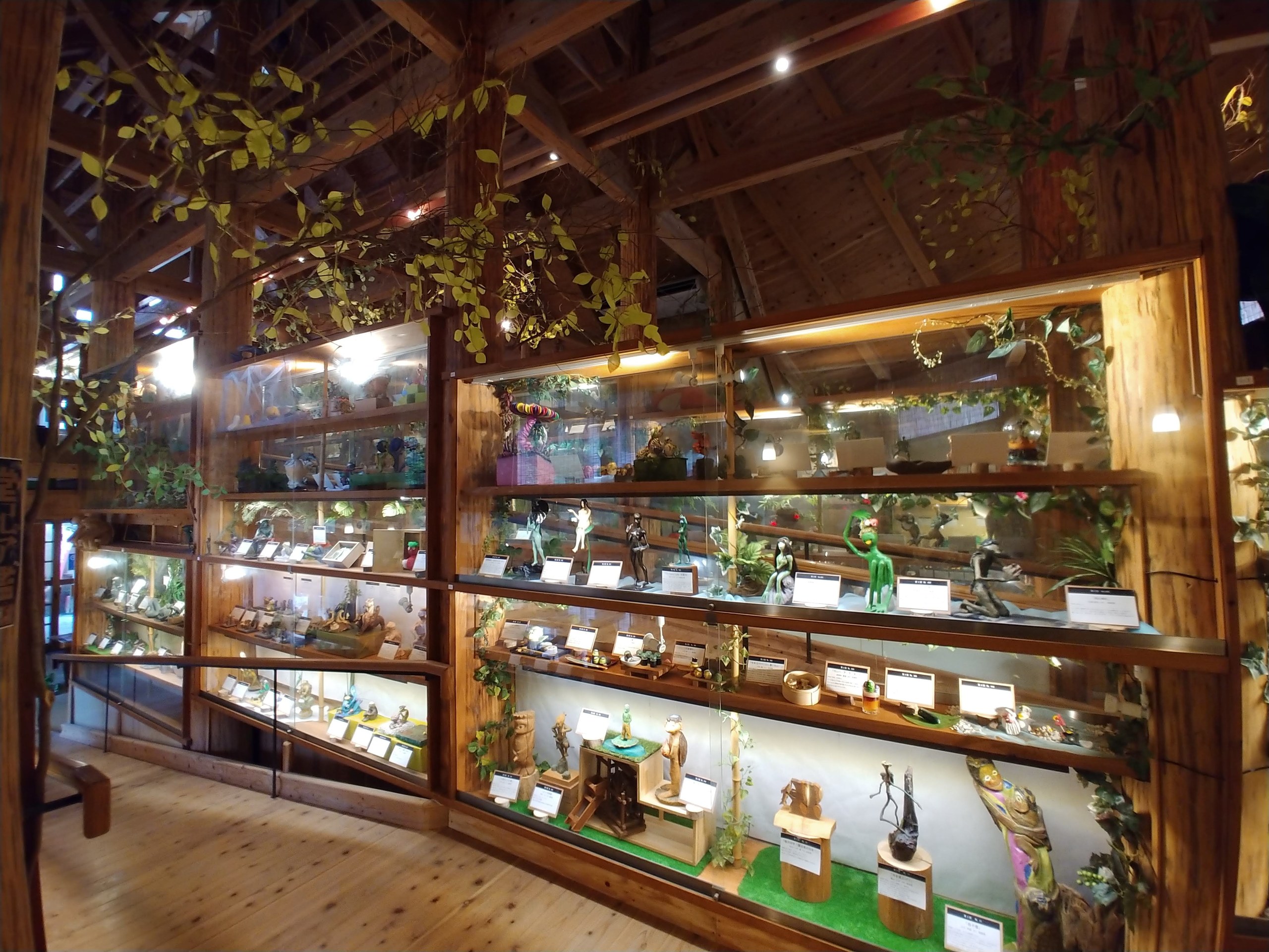 海洋堂かっぱ館の展示ケース