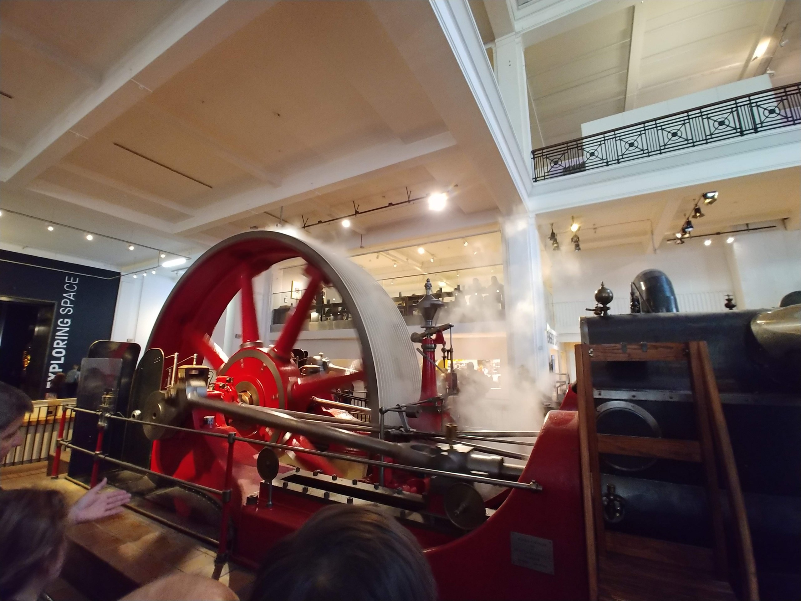 科学博物館の蒸気機関の展示