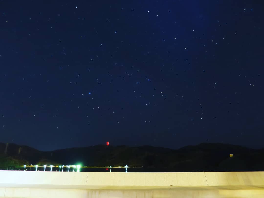 女川の夜空に広がる星