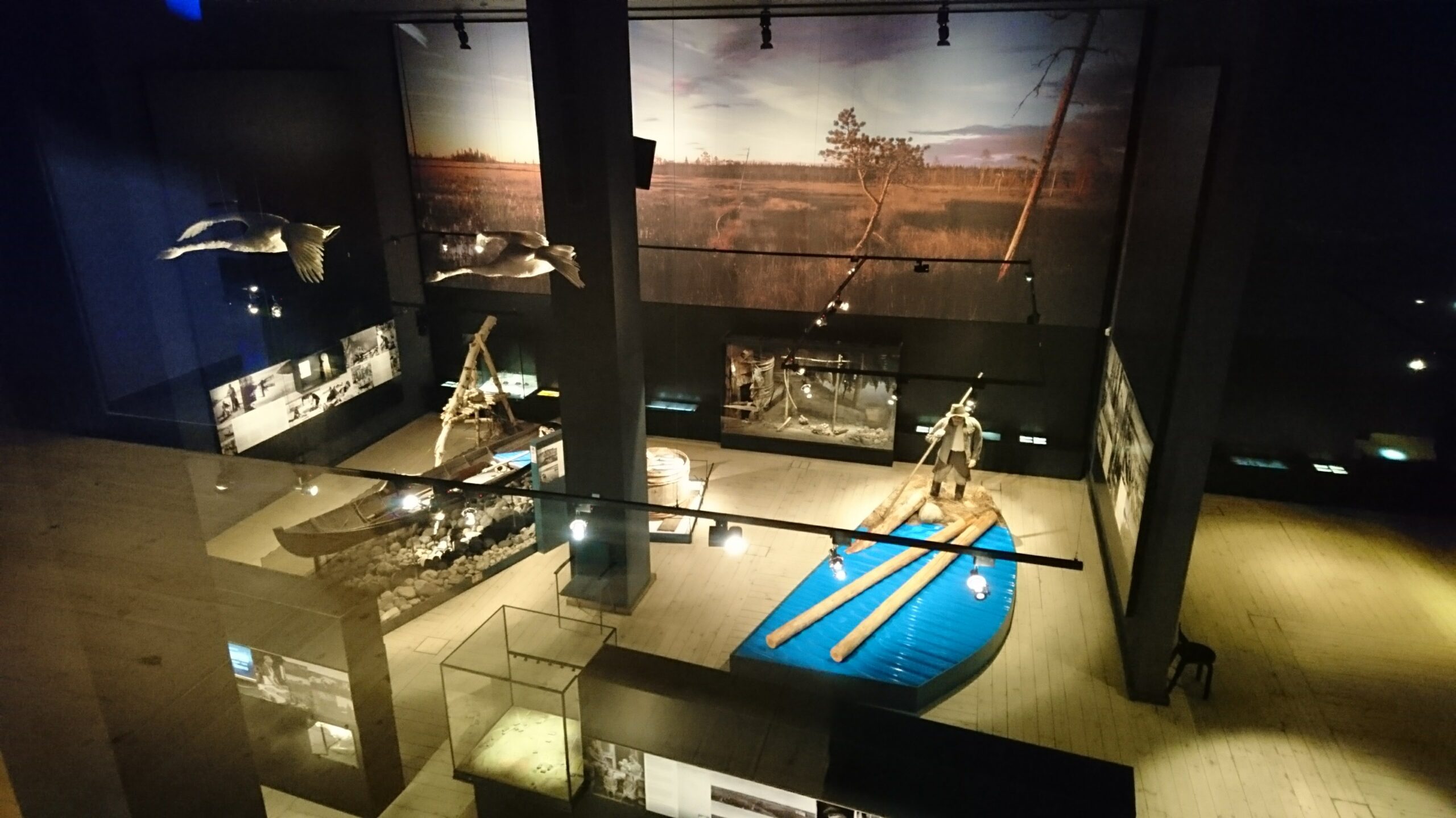 アルクティクム博物館の、北極圏の暮らしを紹介する展示室