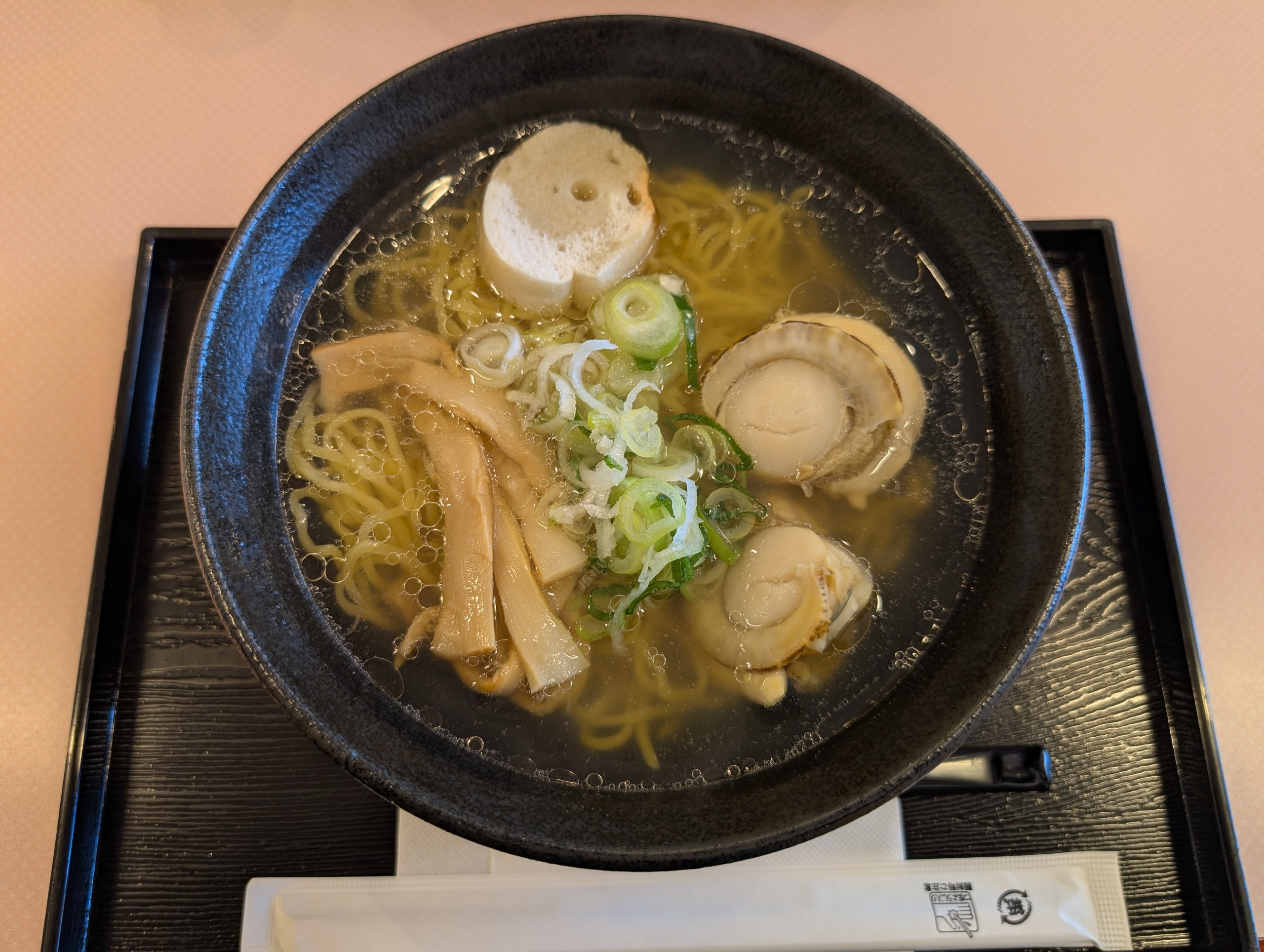 ホタテの入ったラーメン